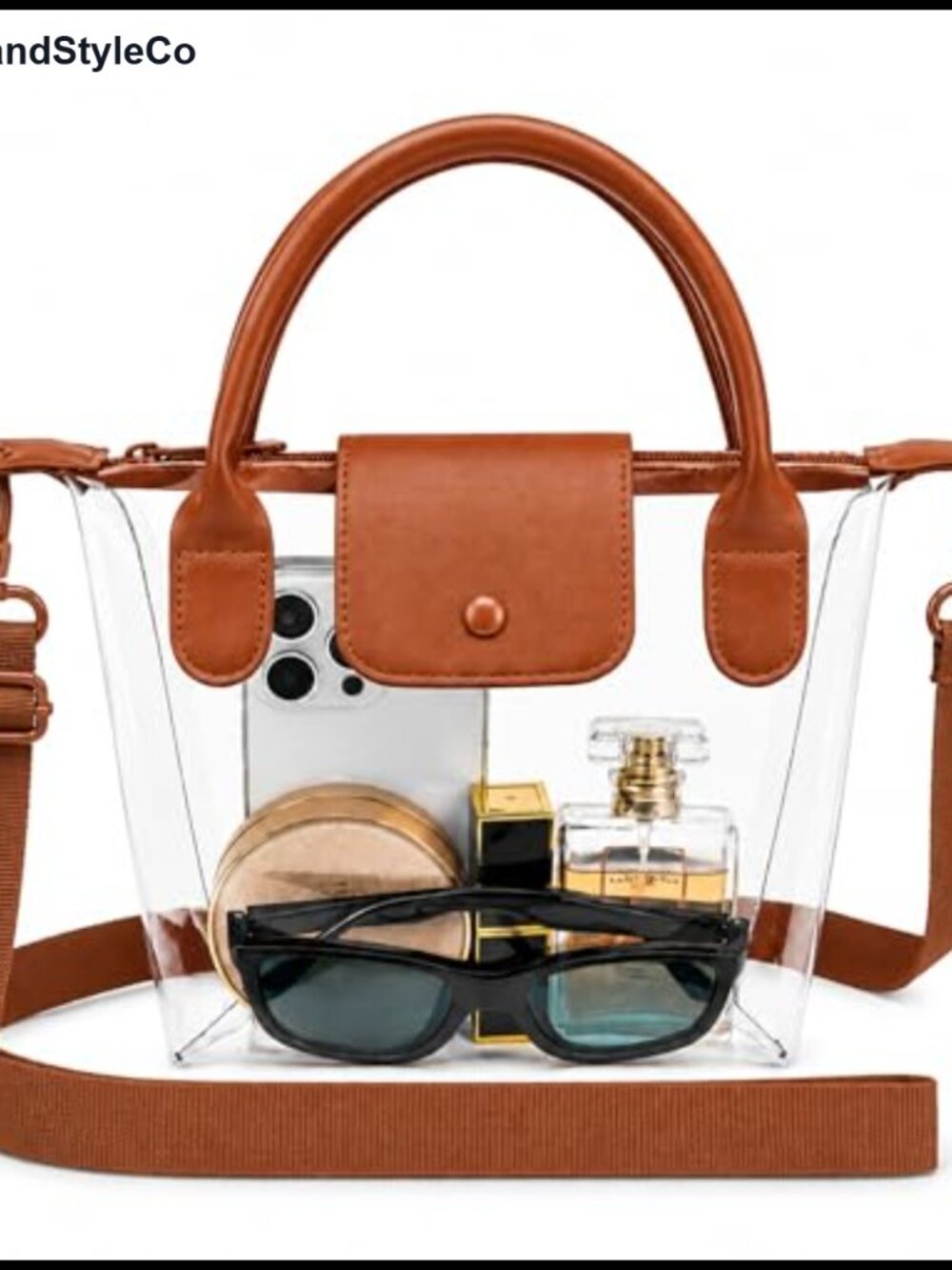 Clear Crossbody Bag Stadium Approved Waterproof TPU Purse